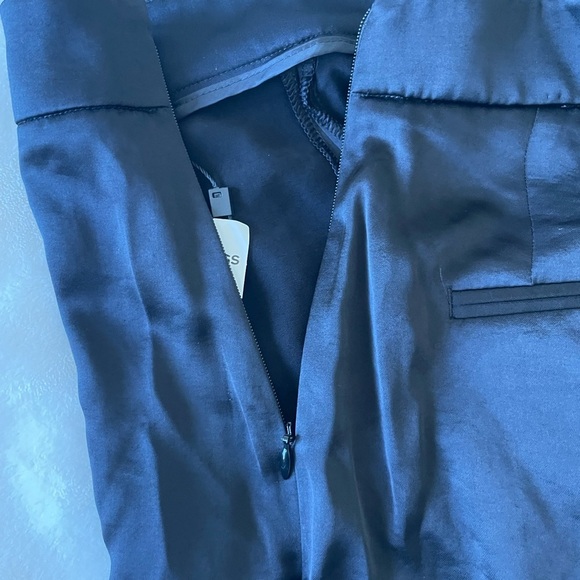 Express Black Satin Wide Leg Women's Pants - Picture 5 of 9